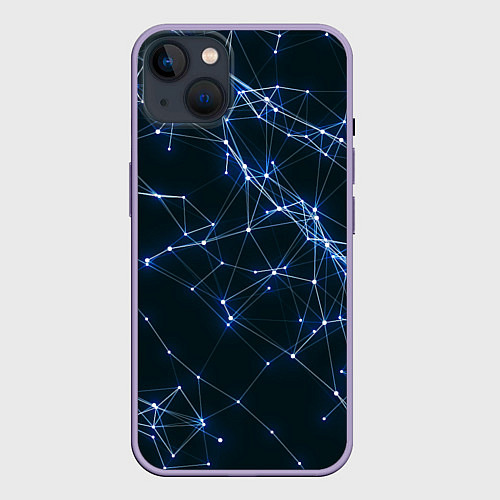 Чехол iPhone 14 Plus Нейросети абстракция / 3D-Серый – фото 1