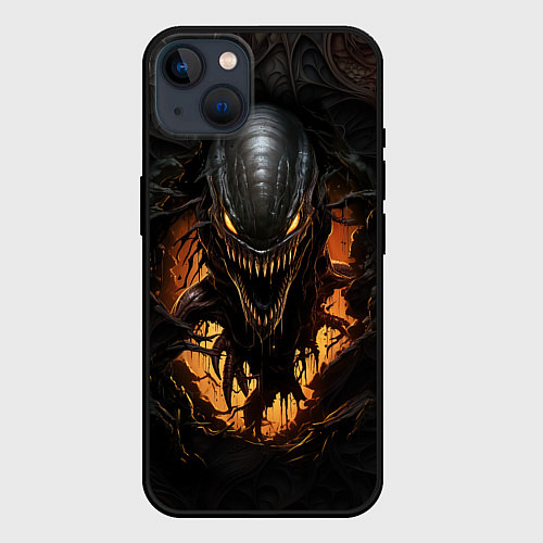 Чехол iPhone 14 Plus Монстр внутри меня / 3D-Черный – фото 1