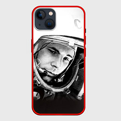 Чехол для iPhone 14 Plus Юрий Гагарин, цвет: 3D-красный