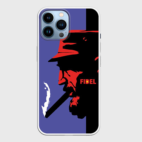 Чехол iPhone 14 Pro Max Fidel / 3D-Белый – фото 1