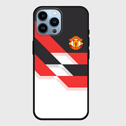 Чехол для iPhone 14 Pro Max Manchester United: Stipe, цвет: 3D-черный