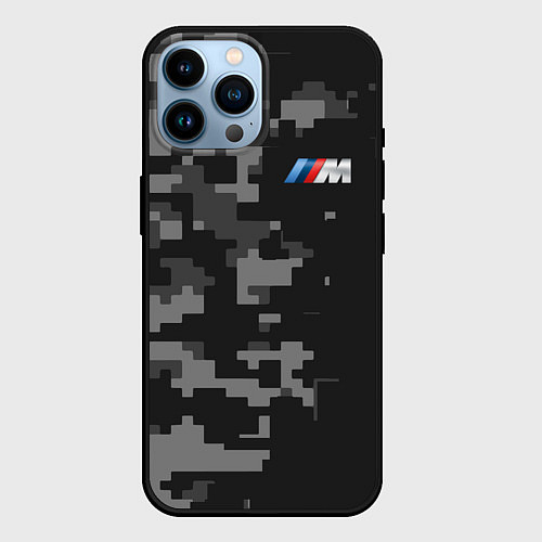 Чехол iPhone 14 Pro Max BMW БМВ / 3D-Черный – фото 1
