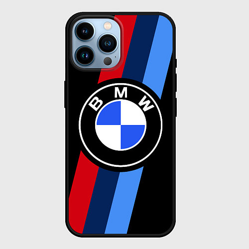 Чехол iPhone 14 Pro Max BMW 2021 M SPORT БМВ М СПОРТ / 3D-Черный – фото 1