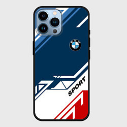 Чехол для iPhone 14 Pro Max BMW SPORT, цвет: 3D-черный
