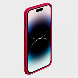 Чехол для iPhone 14 Pro Max Реал Мадрид, цвет: 3D-малиновый — фото 2