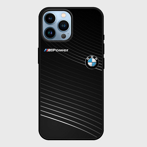 Чехол iPhone 14 Pro Max BMW / 3D-Черный – фото 1