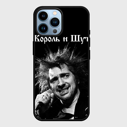 Чехол iPhone 14 Pro Max Король и Шут / 3D-Черный – фото 1