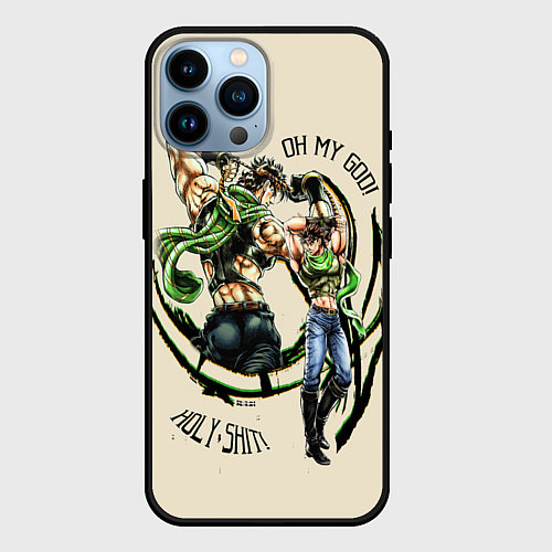 Чехол iPhone 14 Pro Max JoJo Bizarre Adventure / 3D-Черный – фото 1
