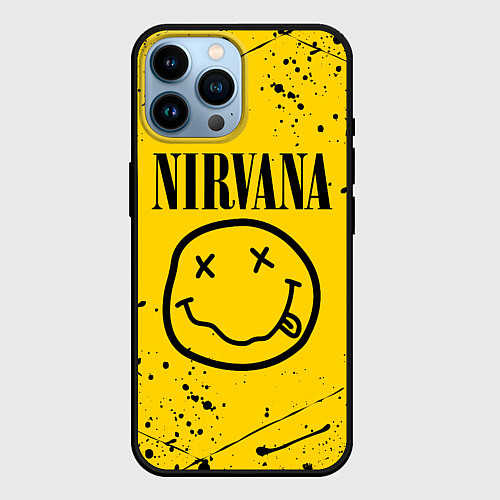 Чехол iPhone 14 Pro Max NIRVANA / 3D-Черный – фото 1