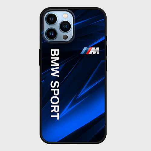 Чехол iPhone 14 Pro Max BMW БМВ / 3D-Черный – фото 1