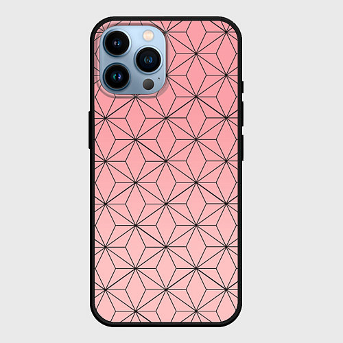 Чехол iPhone 14 Pro Max NEZUKO KAMADO / 3D-Черный – фото 1