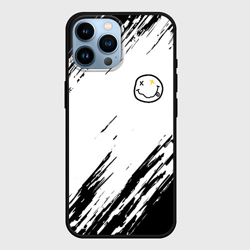 Чехол iPhone 14 Pro Max NIRVANA / 3D-Черный – фото 1