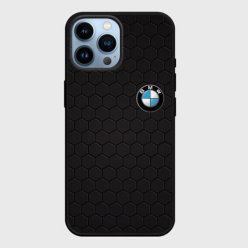 Чехол iPhone 14 Pro Max BMW / 3D-Черный – фото 1