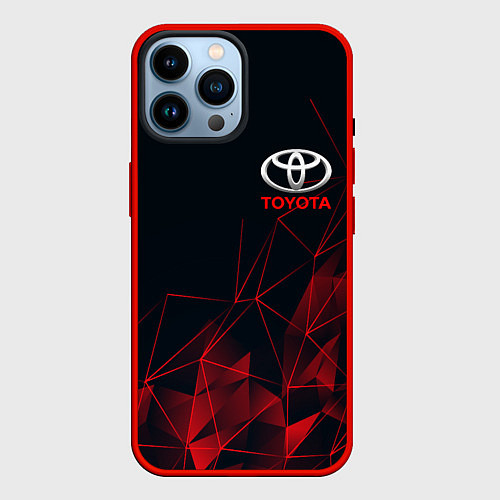 Чехол iPhone 14 Pro Max TOYOTA / 3D-Красный – фото 1