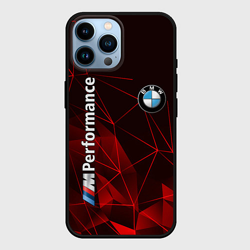 Чехол iPhone 14 Pro Max BMW / 3D-Черный – фото 1