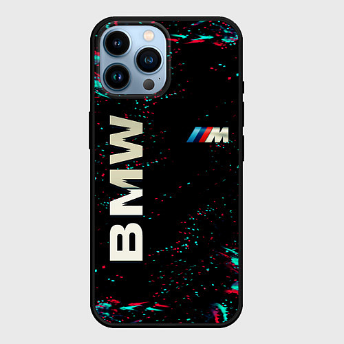 Чехол iPhone 14 Pro Max BMW / 3D-Черный – фото 1