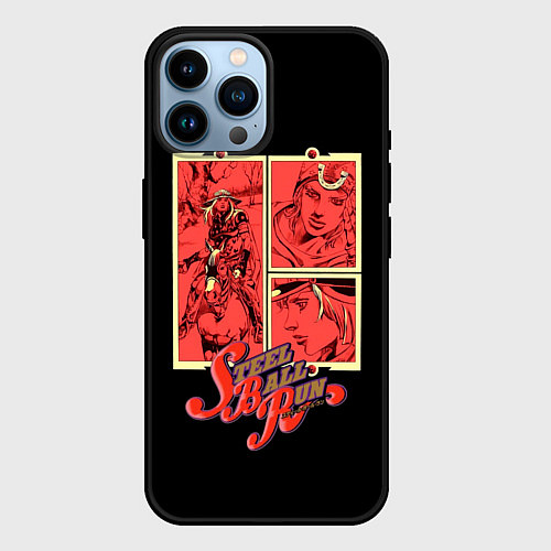 Чехол iPhone 14 Pro Max JoJo Bizarre Adventure / 3D-Черный – фото 1