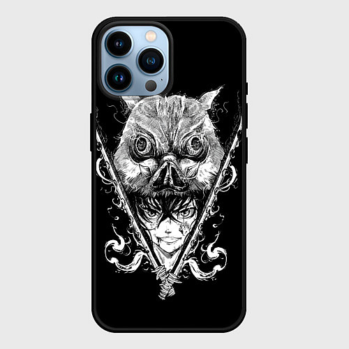 Чехол iPhone 14 Pro Max Клинок рассекающий демонов Ино / 3D-Черный – фото 1