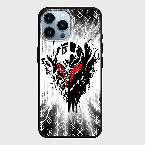 Чехол iPhone 14 Pro Max Берсерк Berserk / 3D-Черный – фото 1