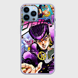 Чехол для iPhone 14 Pro Max JoJos Bizarre Adventure: Josuke, цвет: 3D-светло-сиреневый