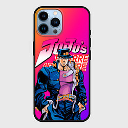 Чехол для iPhone 14 Pro Max JOJO BIZARRE ADVENTURE ДЖО ДЖО ГРАДИЕНТ, цвет: 3D-черный