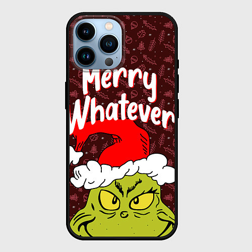 Чехол iPhone 14 Pro Max ГРИНЧ GRINCH WHATEVER / 3D-Черный – фото 1