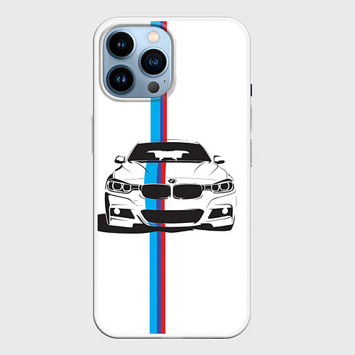 Чехол iPhone 14 Pro Max BMW WILD BEAST / 3D-Белый – фото 1