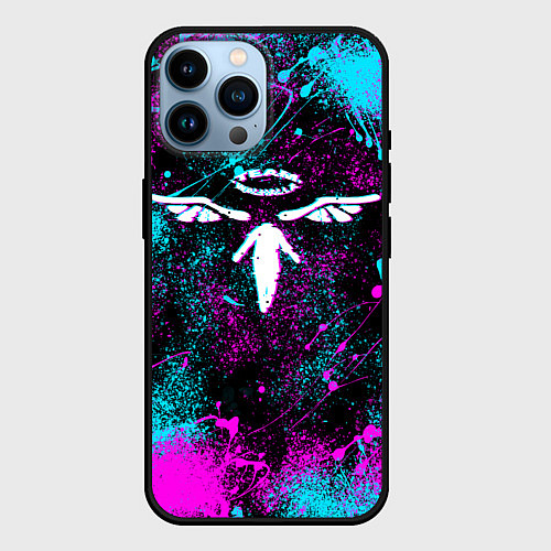 Чехол iPhone 14 Pro Max TEAM VALHALLA ВАЛЬХАЛЛА NEON / 3D-Черный – фото 1