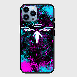 Чехол для iPhone 14 Pro Max TEAM VALHALLA ВАЛЬХАЛЛА NEON, цвет: 3D-черный