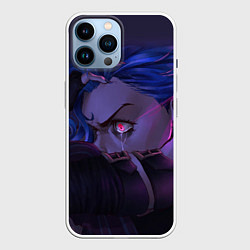 Чехол для iPhone 14 Pro Max Jinx Powder - Джинкс Паудер, цвет: 3D-белый