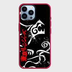 Чехол для iPhone 14 Pro Max DRAKEN TATTOO WHITE ТОСВА, цвет: 3D-малиновый