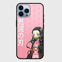 Чехол для iPhone 14 Pro Max НЕДЗУКО DEMON SLAYER КЛИНОК, цвет: 3D-черный