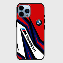 Чехол для iPhone 14 Pro Max БМВ МОТОСПОРТ BMW MOTOSPORT, цвет: 3D-черный