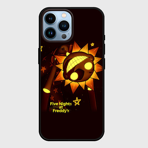 Чехол iPhone 14 Pro Max Five Nights at Freddys Security Breach - Воспитате / 3D-Черный – фото 1