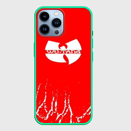 Чехол iPhone 14 Pro Max Ву танг клан - wu tang clan / 3D-Мятный – фото 1