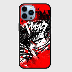 Чехол для iPhone 14 Pro Max БЕРСЕРК - BERSERK БРЫЗГИ, цвет: 3D-черный
