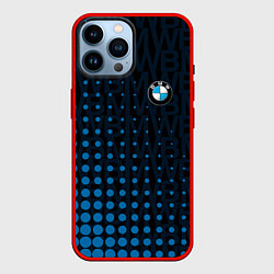 Чехол для iPhone 14 Pro Max Bmw Паттерн, цвет: 3D-красный