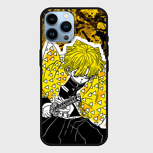Чехол iPhone 14 Pro Max Клинок, рассекающий демонов Зеницу / 3D-Черный – фото 1