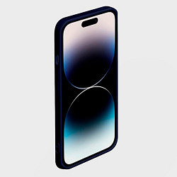 Чехол для iPhone 14 Pro Max Real madrid голубая абстракция, цвет: 3D-тёмно-синий — фото 2