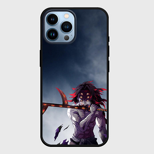 Чехол iPhone 14 Pro Max Кокушибо / 3D-Черный – фото 1
