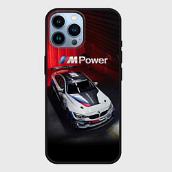 Чехол для iPhone 14 Pro Max BMW M4 GT4 - Motorsport, цвет: 3D-черный
