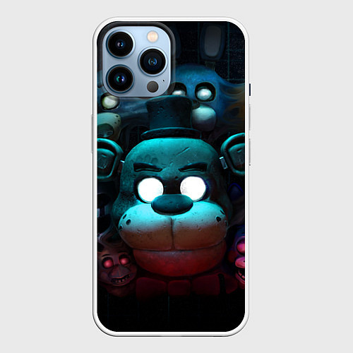 Чехол iPhone 14 Pro Max Фредди VR / 3D-Белый – фото 1
