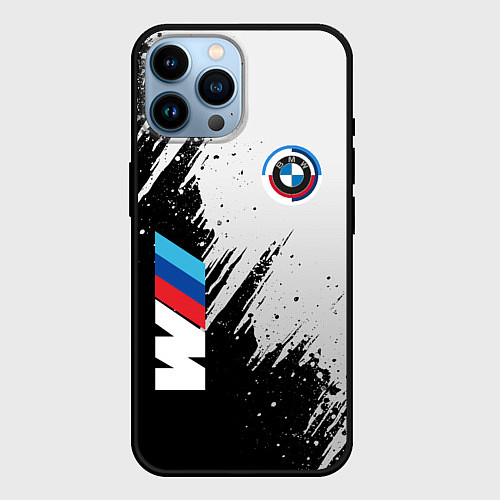 Чехол iPhone 14 Pro Max BMW - м комплектация / 3D-Черный – фото 1