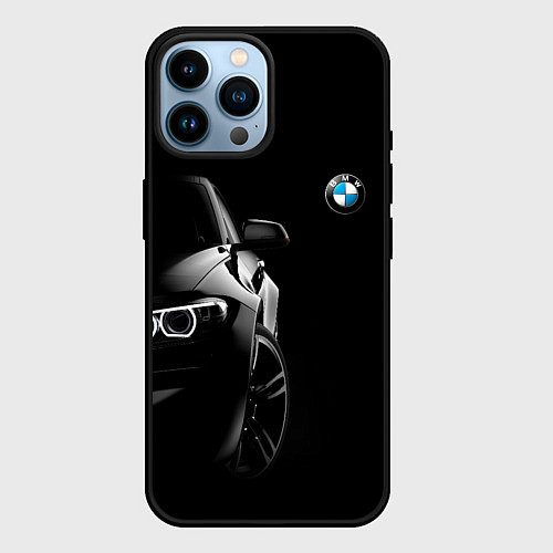 Чехол iPhone 14 Pro Max БМВ в тени / 3D-Черный – фото 1
