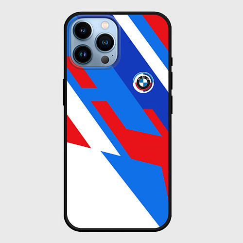 Чехол iPhone 14 Pro Max Bmw - perfomance colors / 3D-Черный – фото 1