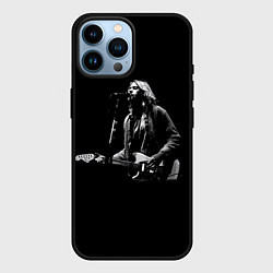 Чехол для iPhone 14 Pro Max Курт Кобейн с гитарой, цвет: 3D-черный