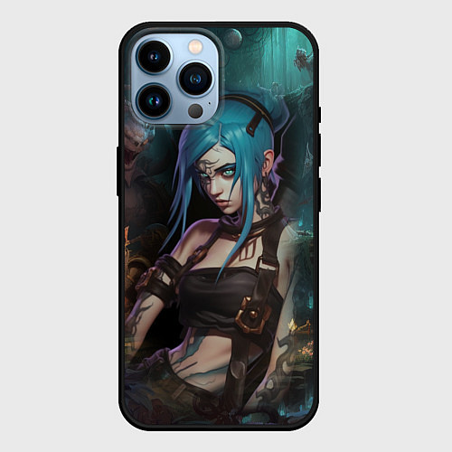 Чехол iPhone 14 Pro Max Jinx fantasy / 3D-Черный – фото 1