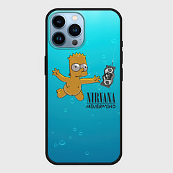 Чехол для iPhone 14 Pro Max Nirvana - Simpson, цвет: 3D-черный