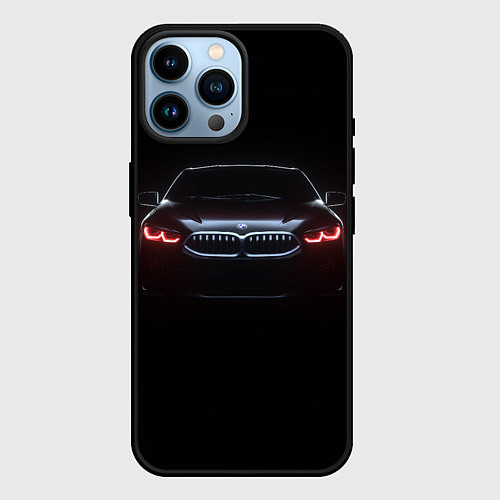 Чехол iPhone 14 Pro Max BMW - red eyes / 3D-Черный – фото 1