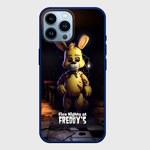 Чехол iPhone 14 Pro Max Spring Bonnie Five Nights at Freddys / 3D-Тёмно-синий – фото 1
